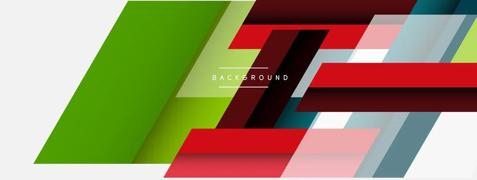 Background. Geometric diagonal square shapes and lines abstract composition Stock Illustration