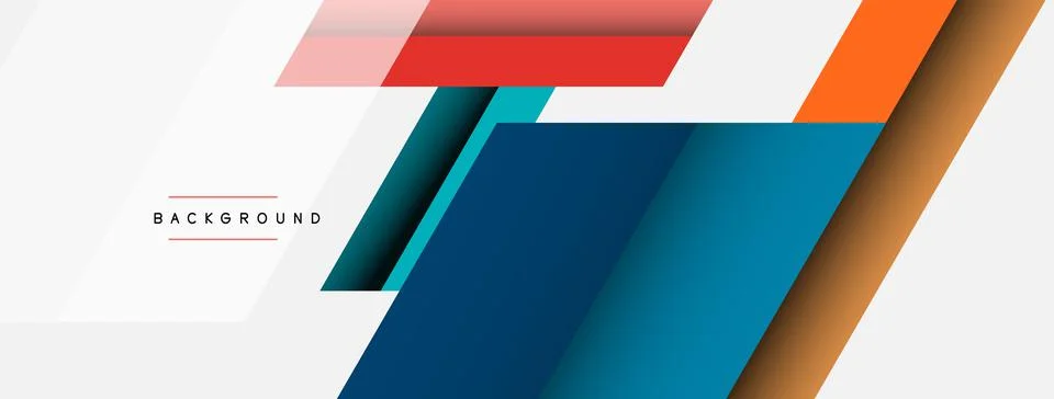 Background. Geometric diagonal square shapes and lines abstract composition イラスト素材