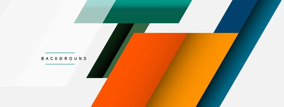 Background. Geometric diagonal square shapes and lines abstract composition 스톡 일러스트