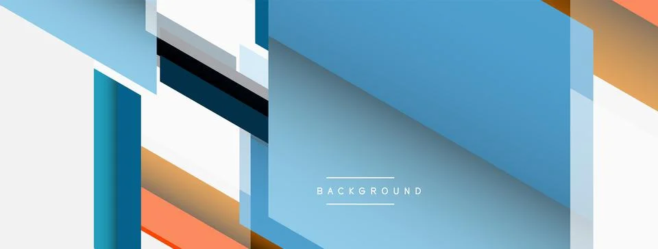 Background. Geometric diagonal square shapes and lines abstract composition 库存插图
