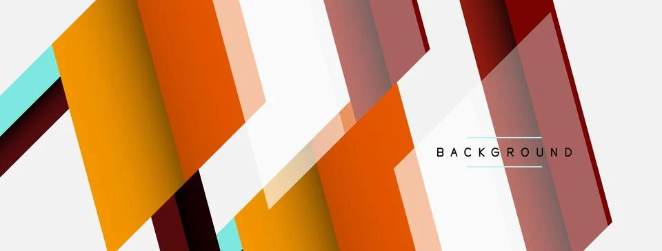Background. Geometric diagonal square shapes and lines abstract composition Stock Illustration