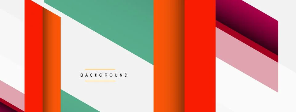 Background. Geometric diagonal square shapes and lines abstract composition イラスト素材