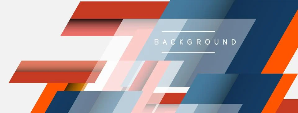 Background. Geometric diagonal square shapes and lines abstract composition Stockillustratie