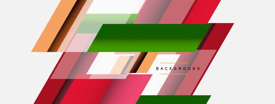 Background. Geometric diagonal square shapes and lines abstract composition Stock Illustration
