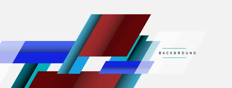 Background. Geometric diagonal square shapes and lines abstract composition Stock Illustration