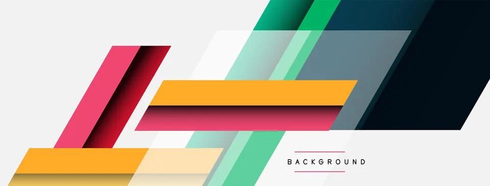 Background. Geometric diagonal square shapes and lines abstract composition イラスト素材