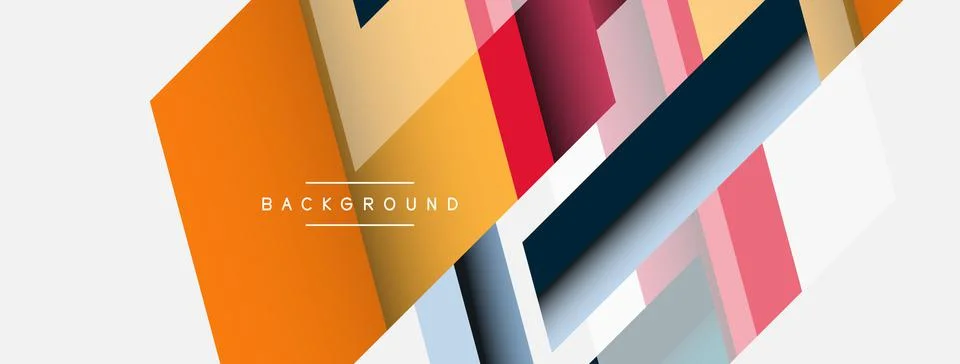 Background. Geometric diagonal square shapes and lines abstract composition Stockillustratie