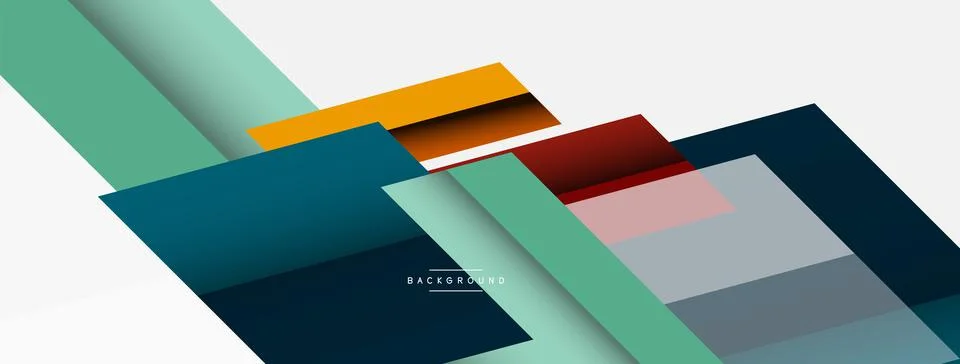 Background. Geometric diagonal square shapes and lines abstract composition Stockillustratie