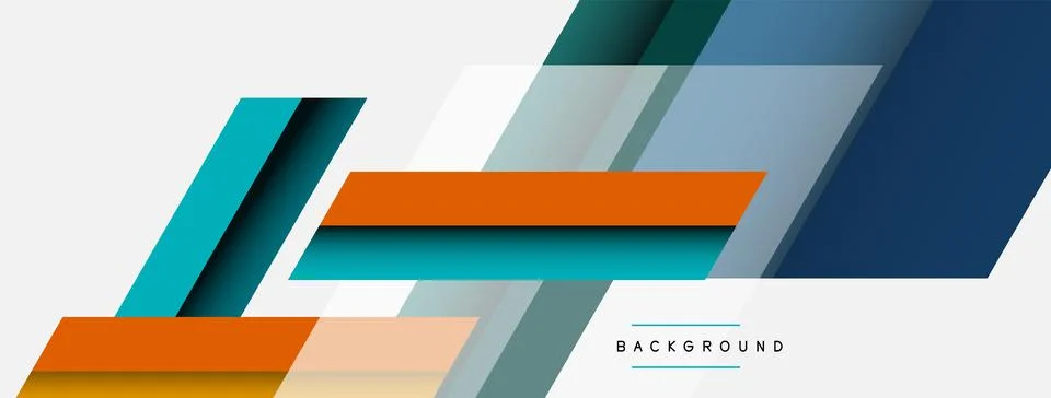 Background. Geometric diagonal square shapes and lines abstract composition Stockillustratie