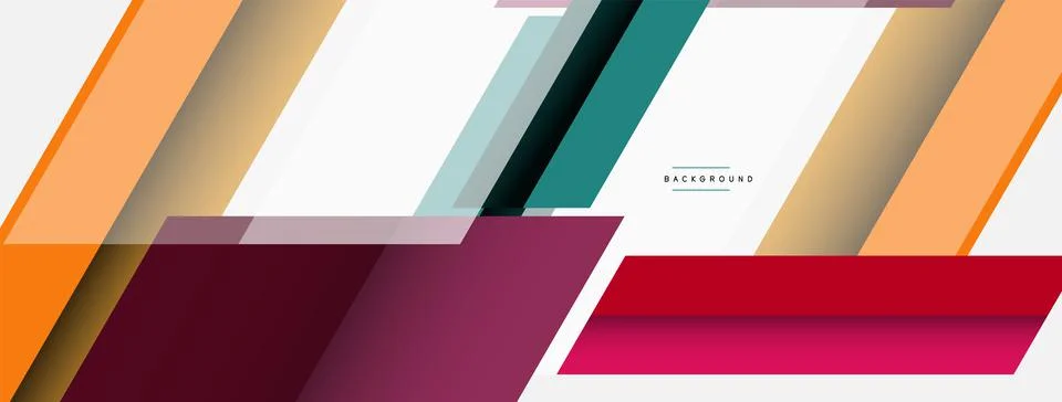 Background. Geometric diagonal square shapes and lines abstract composition Stockillustratie