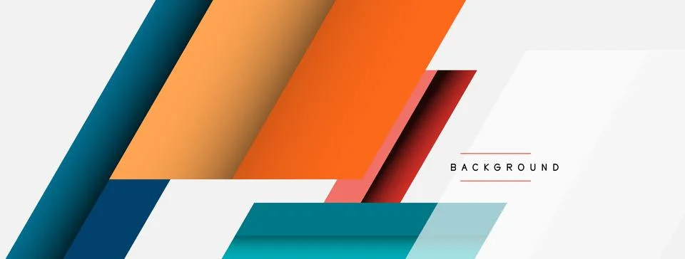Background. Geometric diagonal square shapes and lines abstract composition 库存插图