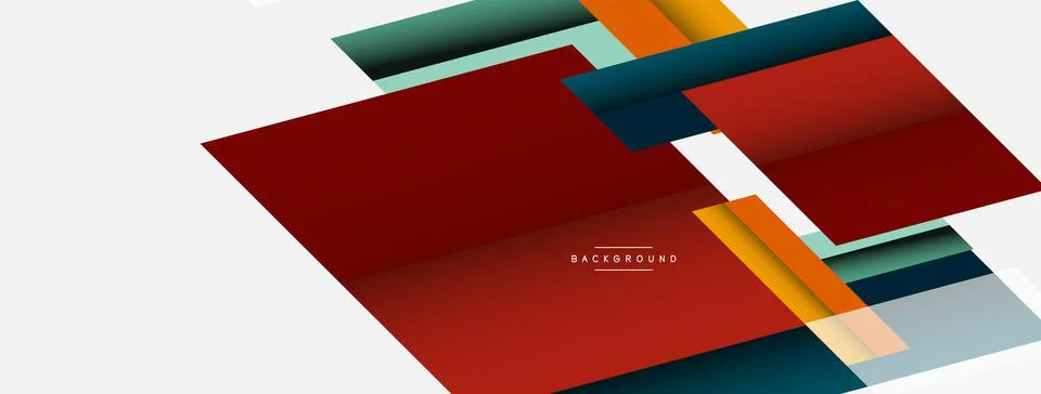 Background. Geometric diagonal square shapes and lines abstract composition Stockillustratie