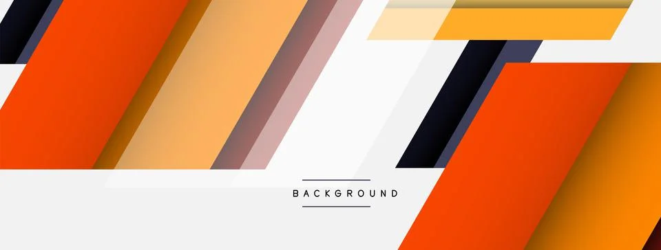Background. Geometric diagonal square shapes and lines abstract composition Stock Illustration