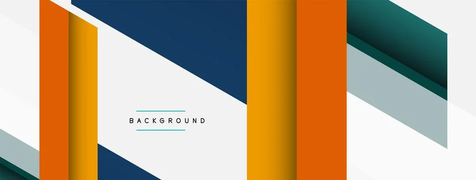 Background. Geometric diagonal square shapes and lines abstract composition 库存插图