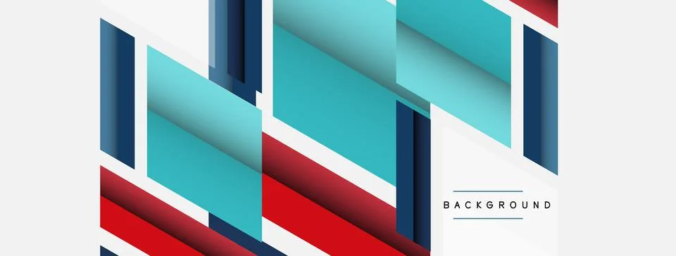 Background. Geometric diagonal square shapes and lines abstract composition 库存插图