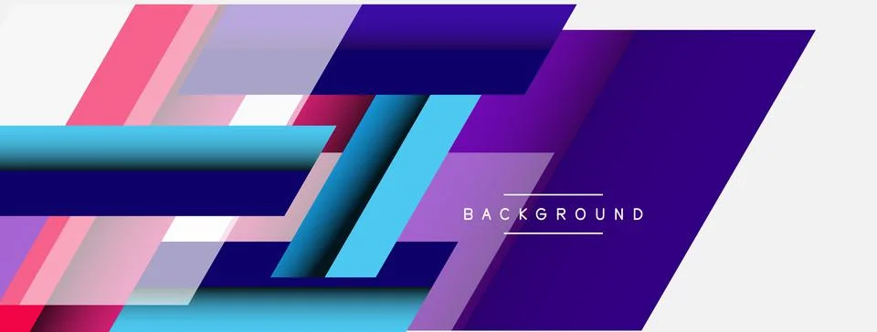 Background. Geometric diagonal square shapes and lines abstract composition Stockillustratie