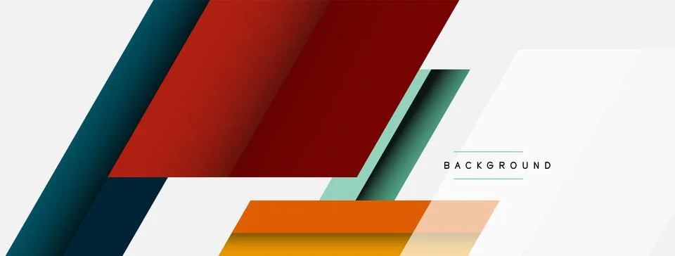Background. Geometric diagonal square shapes and lines abstract composition Stockillustratie