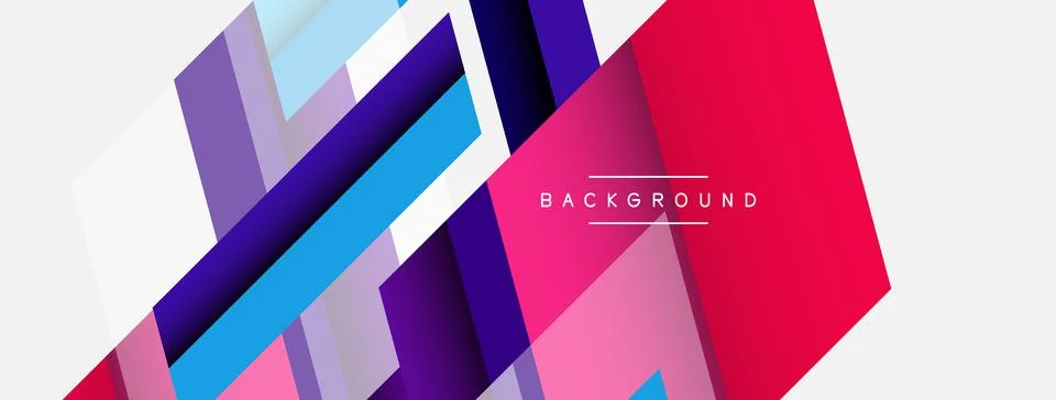 Background. Geometric diagonal square shapes and lines abstract composition Stockillustratie