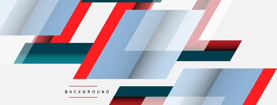 Background. Geometric diagonal square shapes and lines abstract composition Stockillustratie