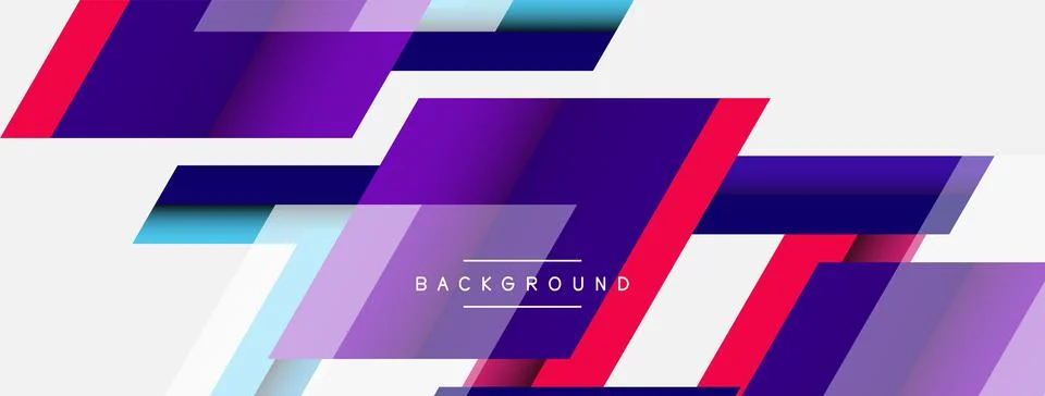 Background. Geometric diagonal square shapes and lines abstract composition 库存插图