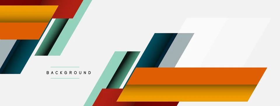 Background. Geometric diagonal square shapes and lines abstract composition Stockillustratie