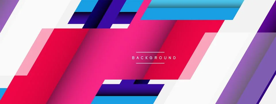 Background. Geometric diagonal square shapes and lines abstract composition イラスト素材