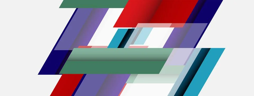 Background. Geometric diagonal square shapes and lines abstract composition Stockillustratie