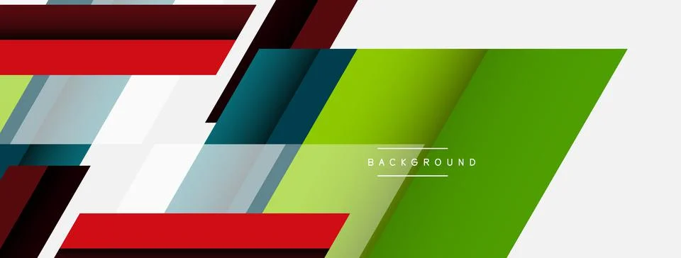 Background. Geometric diagonal square shapes and lines abstract composition Stock Illustration