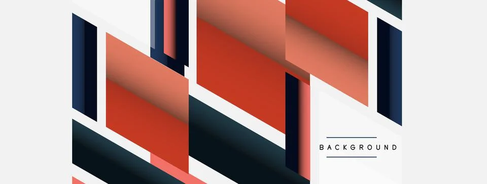 Background. Geometric diagonal square shapes and lines abstract composition 스톡 일러스트