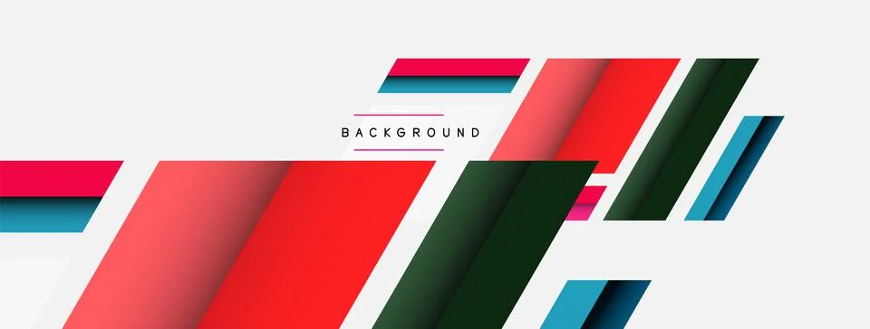 Background. Geometric diagonal square shapes and lines abstract composition Stock Illustration