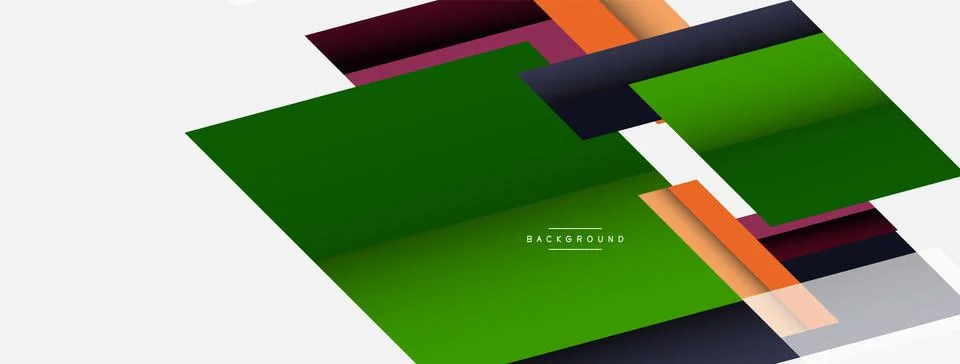 Background. Geometric diagonal square shapes and lines abstract composition Stockillustratie