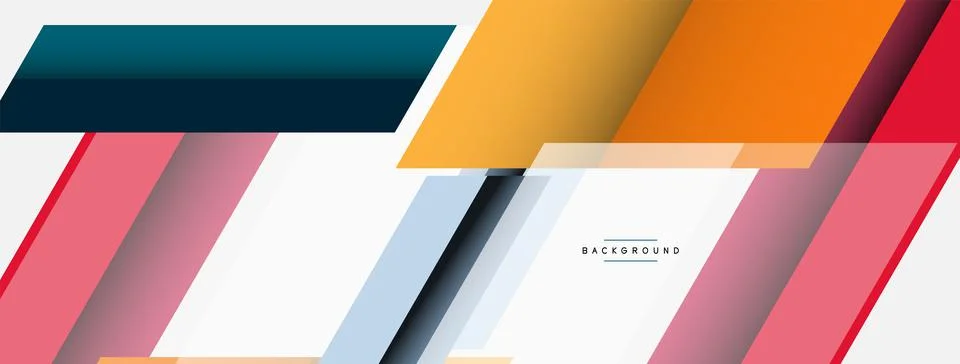 Background. Geometric diagonal square shapes and lines abstract composition Stockillustratie