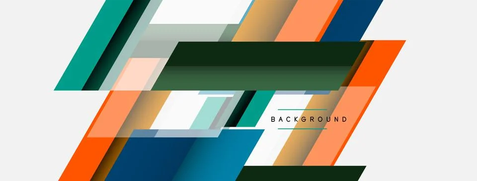 Background. Geometric diagonal square shapes and lines abstract composition 스톡 일러스트