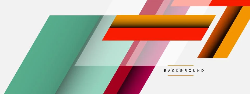 Background. Geometric diagonal square shapes and lines abstract composition Stock Illustration