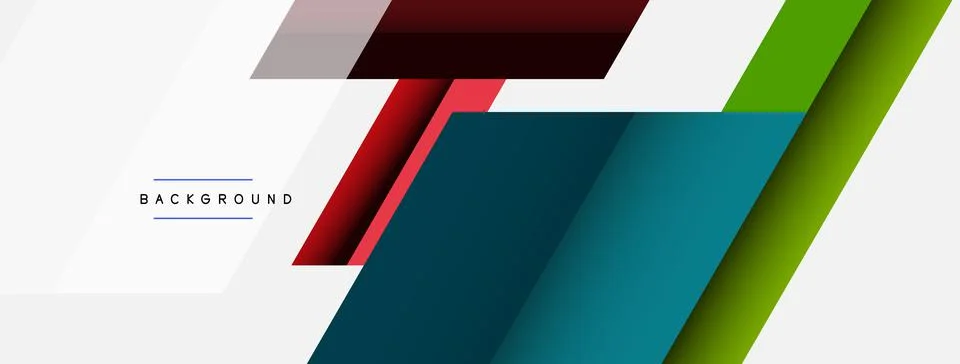 Background. Geometric diagonal square shapes and lines abstract composition Stock Illustration
