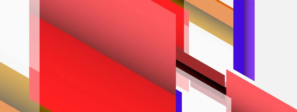 Background. Geometric diagonal square shapes and lines abstract composition Stock Illustration