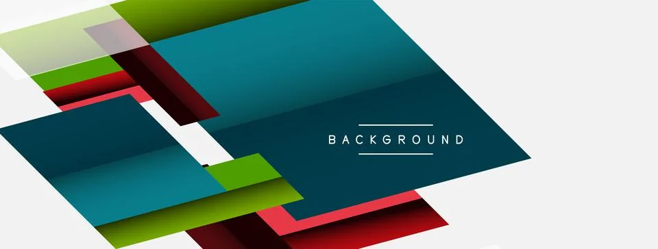 Background. Geometric diagonal square shapes and lines abstract composition イラスト素材