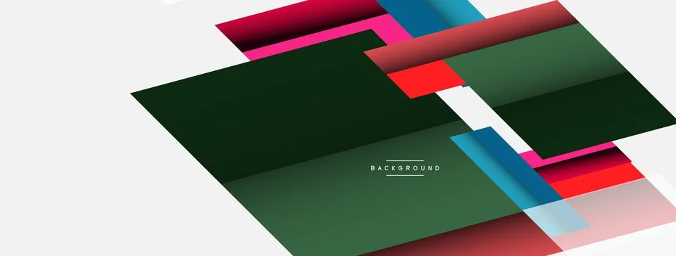 Background. Geometric diagonal square shapes and lines abstract composition Stockillustratie