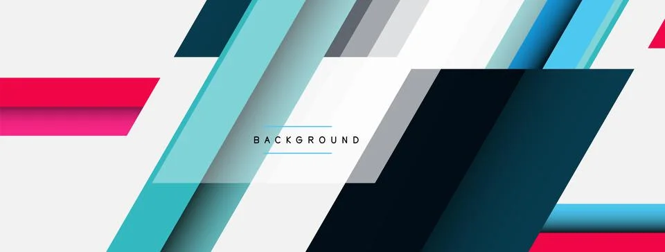 Background. Geometric diagonal square shapes and lines abstract composition Stockillustratie