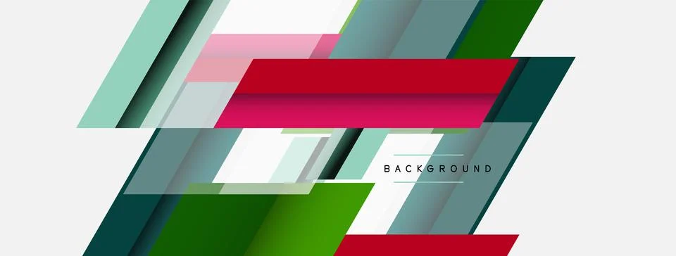Background. Geometric diagonal square shapes and lines abstract composition イラスト素材