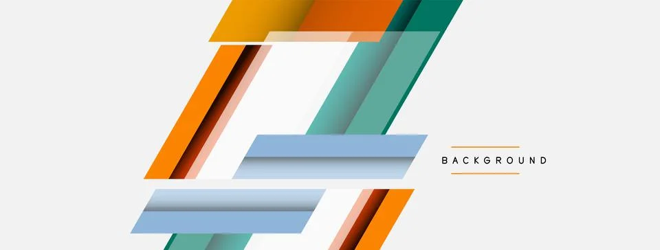 Background. Geometric diagonal square shapes and lines abstract composition Stockillustratie
