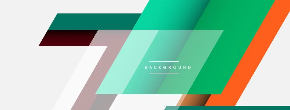 Background. Geometric diagonal square shapes and lines abstract composition 库存插图