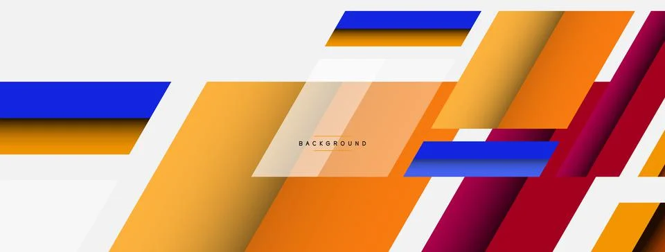 Background. Geometric diagonal square shapes and lines abstract composition 库存插图
