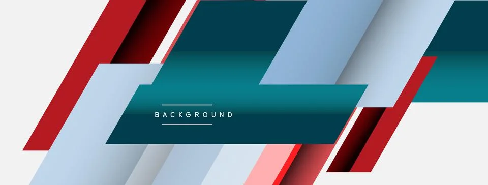 Background. Geometric diagonal square shapes and lines abstract composition Stock Illustration