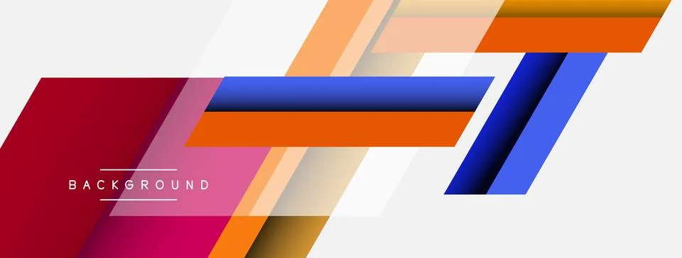 Background. Geometric diagonal square shapes and lines abstract composition Stock Illustration