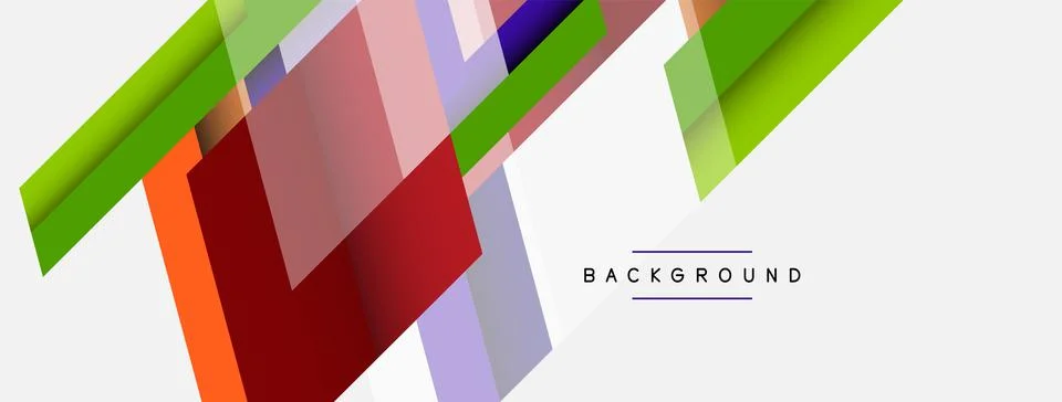 Background. Geometric diagonal square shapes and lines abstract composition Illustrazione stock