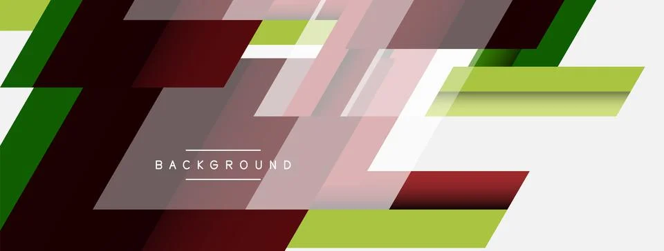 Background. Geometric diagonal square shapes and lines abstract composition Stock Illustration