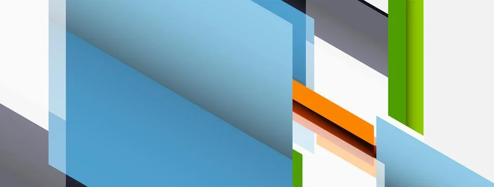 Background. Geometric diagonal square shapes and lines abstract composition Stockillustratie