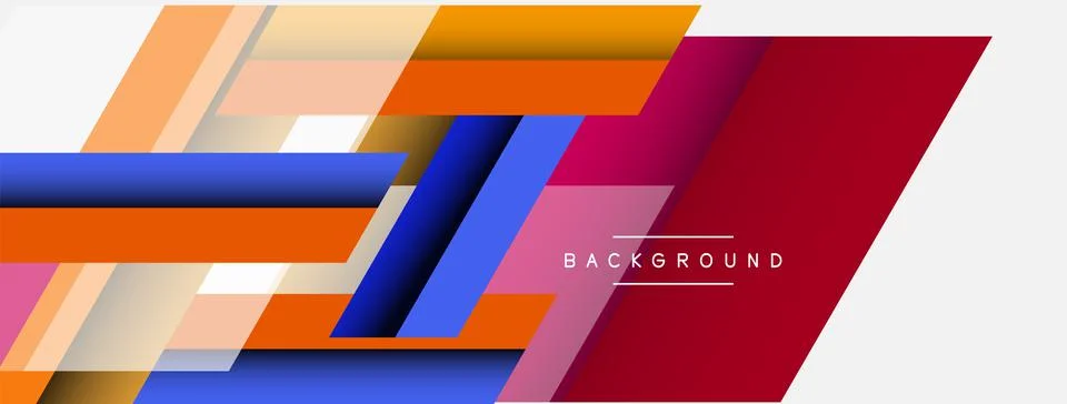 Background. Geometric diagonal square shapes and lines abstract composition Stockillustratie