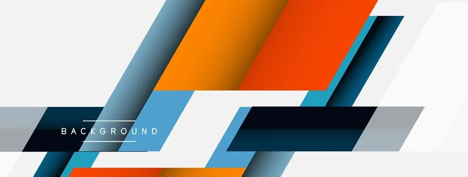 Background. Geometric diagonal square shapes and lines abstract composition イラスト素材